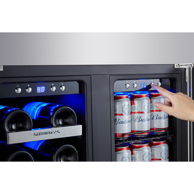 Phiestina wine deals and beverage refrigerator